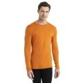 Icebreaker Bielizna Termo-Długi Rękaw 260 Tech Crewe - Wełna Merino, dopasowana - żółta Mężczyźni