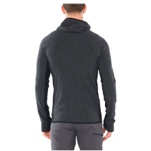 Icebreaker Kurtka turystyczna/rekreacyjna Descender Zip Hood Jet (wełna merino, oddychająca) szaro/czarna męska
