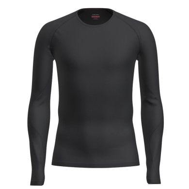 Icebreaker Bielizna termiczna Longsleeve 260 Zoneknit Seamless Crewe (mieszanka wełny, dopasowana) czarna Męska