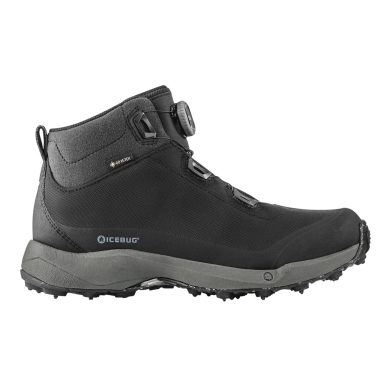Buty zimowe Icebug Stavre BUGrip GTX (system sznurowania BOA, wodoodporne, z kolcami) czarne męskie
