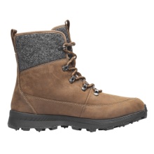 Botki zimowe Icebug Adak ReWool BUGrip (skóra nubukowa, izolacja Primaloft®-Bio, z kolcami) brązowo-szare damskie