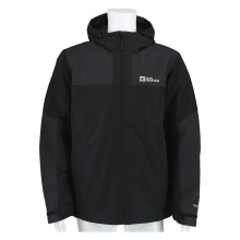 Jack Wolfskin Kurtka zimowa Jasper (bardzo wodoodporna i wiatroszczelna, oddychająca) czarna męska