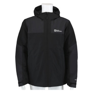Jack Wolfskin Kurtka zimowa Jasper (bardzo wodoodporna i wiatroszczelna, oddychająca) czarna męska