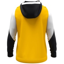Kapuzenpullover JAKO z half-zip Dynamic (100% rec. poliester) żółty/biały/czarny dla dzieci