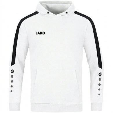 JAKO Bluza z kapturem (Hoodie) Power Kapuzensweat (Bawełna ekologiczna) biała dziecięca