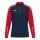 JAKO Koszulka z długim rękawem Ziptop Sonic (recyklingowany poliester, miękkie uczucie noszenia) granatowo/czerwona męska