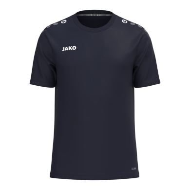 JAKO Koszulka sportowa One (100% rec. poliester, oddychająca) granatowa damska