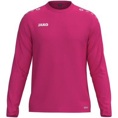 JAKO Sportowa koszulka z długim rękawem Sweat One (fleece poliestrowy) różowa dziecięca