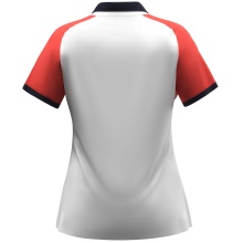 JAKO Sport-Polo Dynamic (100% rec. poliester) biały/koralowy/granatowy damskie