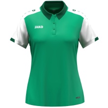 JAKO Sport-Polo Dynamic (100% rec. poliester) zielony/biały/ciemnozielony damskie