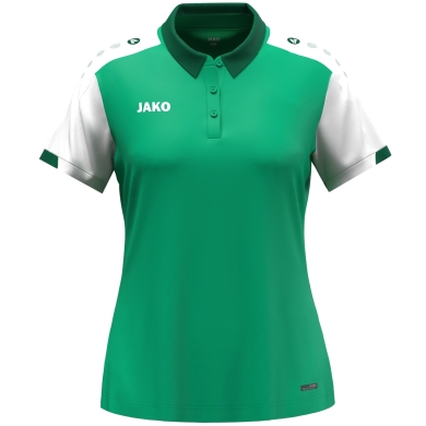 JAKO Sport-Polo Dynamic (100% rec. poliester) zielony/biały/ciemnozielony damskie
