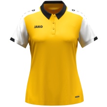 JAKO Sport-Polo Dynamic (100% rec. poliester) żółto/biało/czarny damski