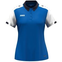JAKO Sport-Polo Dynamic (100% rec. poliester) niebieski/biały/granatowy damskie