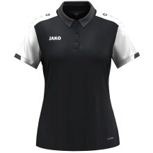 JAKO Sport-Polo Dynamic (100% rec. poliester) czarny/biały/antracytowy damski