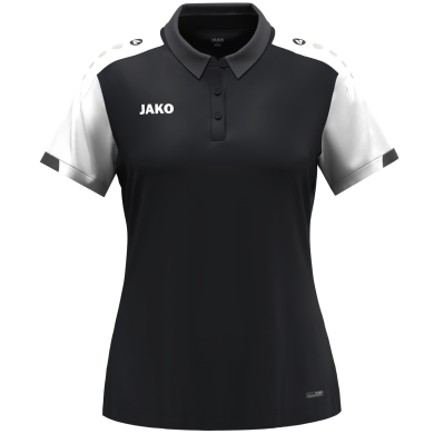 JAKO Sport-Polo Dynamic (100% rec. poliester) czarny/biały/antracytowy damski
