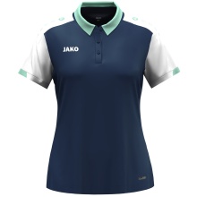 JAKO Sport-Polo Dynamic (100% rec. poliester) granatowy/biały/mintowy damskie