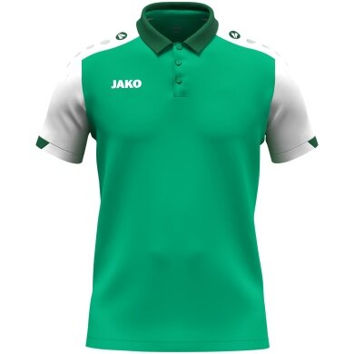 JAKO Sport-Polo Dynamic (poliestr mini-piquet) zielony/biały/ciemnozielony dziecięce
