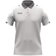 JAKO Sport-Polo Dynamic (poliestr mini-piquet) jasnoszary/biały/szary męski