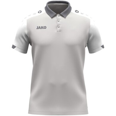 JAKO Sport-Polo Dynamic (poliestr mini-piquet) jasnoszary/biały/szary dziecięce