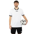 JAKO Sportowa koszulka Retro Trikot (z dekoltem w serek, oddychająca) krótki rękaw biało-czarna męska