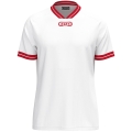 JAKO Sportowa koszulka Retro Trikot (z dekoltem w serek, oddychająca) krótki rękaw biało-czerwona męska