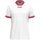 JAKO Sportowa koszulka Retro Trikot (z dekoltem w serek, oddychająca) krótki rękaw biało-czerwona męska