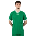 JAKO Sportowa koszulka Retro (dekolt w serek, oddychająca) krótki rękaw zielono/biała męska
