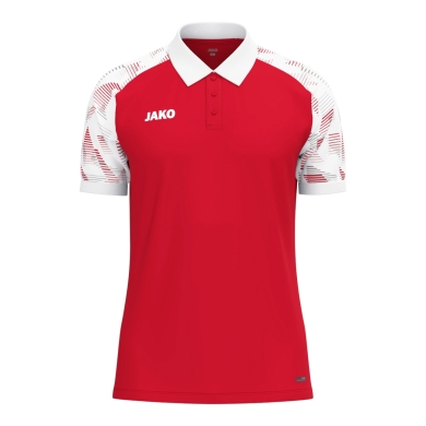 JAKO Sport-Polo Sonic (lekki, oddychający) czerwono/biały męski