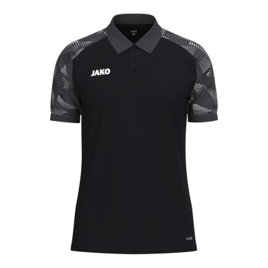 JAKO Sport-Polo Sonic (lekki, oddychający) czarny/antracytowy męski