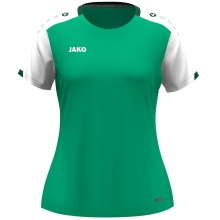 JAKO Koszulka sportowa Dynamic (100% rec. poliester) zielona/biała/ciemnozielona damska