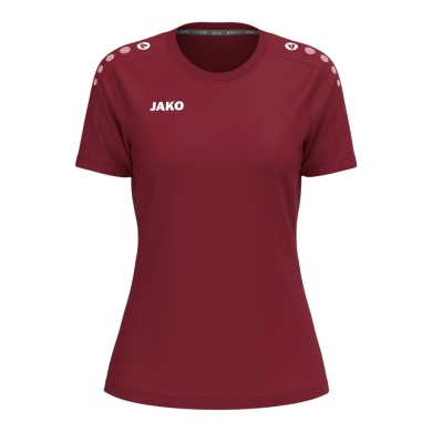 JAKO Sportowa koszulka T-Shirt One Cotton (mieszanka bawełny) bordowa dla kobiet