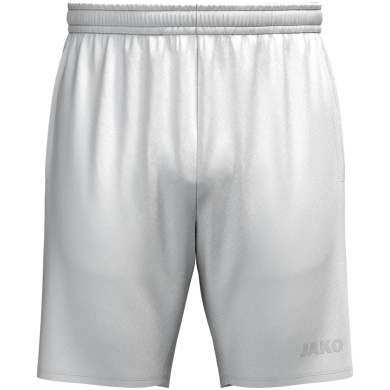 JAKO Spodenki sportowe (Webshort) One (Micro-Twill, boczne kieszenie z zamkiem błyskawicznym) krótkie białe męskie
