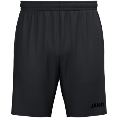 JAKO Spodenki sportowe Webshort One (kieszenie boczne z zamkiem błyskawicznym) krótkie czarne/czarne dla dzieci