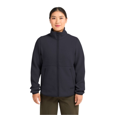 Kurtka polarowa Jack Wolfskin Lite Curl Full-Zip granatowa damska