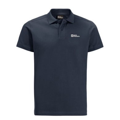 Jack Wolfskin Polo Freizeit Essential (Bawełna organiczna) granatowy męski