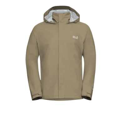 Jack Wolfskin kurtka przeciwdeszczowa Trailtime 2-warstwowa (wodoodporna, oddychająca) 2026 jasnobrązowa męska