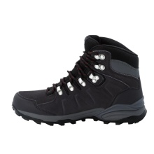 Jack Wolfskin Buty trekkingowe Refugio Texapore Mid (zamsz, wodoodporne) ciemnoszare/fioletowe Damskie