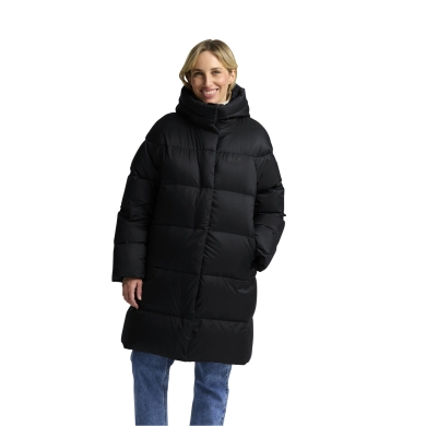 Kurtka zimowa Jack Wolfskin Icy Hill Coat (odporna na wiatr i wodę, ciepła) czarna damska