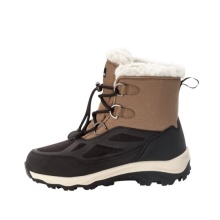 Jack Wolfskin Zimowe buty Vojo Shell XT Texapore Mid (wodoodporne, 100% bez PFC) brązowe/czarne dziecięce