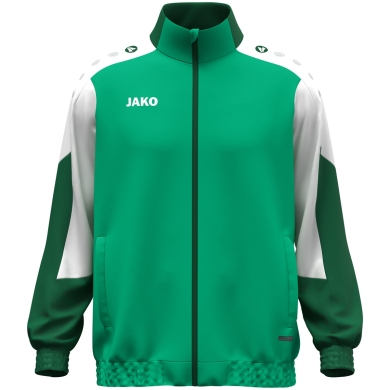 JAKO Kurtka treningowa (Webjacke) Dynamic - Stretch-Micro-Twill - zielona/biała/ciemnozielona męska