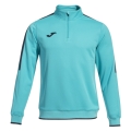 Joma Pullover Olimpiada Sweatshirt (Half-Zip, 100% Poliester) turkus/czarny mężczyźni
