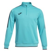 Joma Pullover Olimpiada Sweatshirt (Half-Zip, 100% Poliester) turkus/czarny mężczyźni