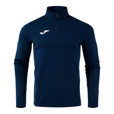 Joma Koszulka biegowa z długim rękawem Combi Pro (Bluza, Zamek półokrągły) granatowa Męska