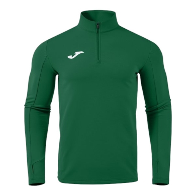 Joma Koszulka biegowa z długim rękawem Combi Pro (sweatshirt, pół-zamek) zielona męska