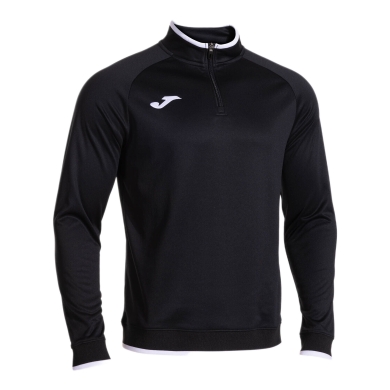 Joma Pullover Combi Premium Sweatshirt (pół-zamek, stójka) czarny/biały mężczyźni