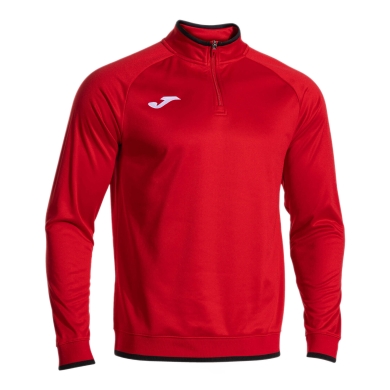 Joma Pullover Combi Premium Sweatshirt (pół-zamek, stójka) czerwony/czarny męski