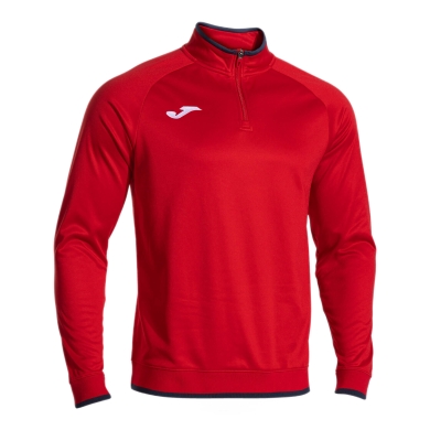 Joma Pullover Combi Premium Sweatshirt (pół-zamek, stójka) czerwony/navy niebieski mężczyźni