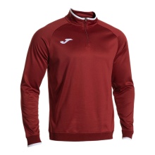 Joma Pullover Combi Premium Sweatshirt (pół-zamek, stójka) bordowy mężczyźni