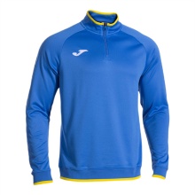 Joma Pullover Combi Premium Sweatshirt (Half-Zip, stójka) królewski niebieski/żółty mężczyźni