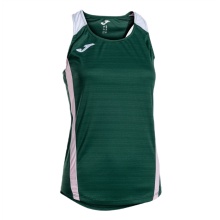 Joma Sport-Tank Top Montreal (100% poliester) ciemnozielony/różowy damski